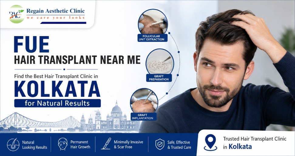 FUE Hair Transplant Near Me Find the Best Hair Transplant Clinic in Kolkata for Natural Results
