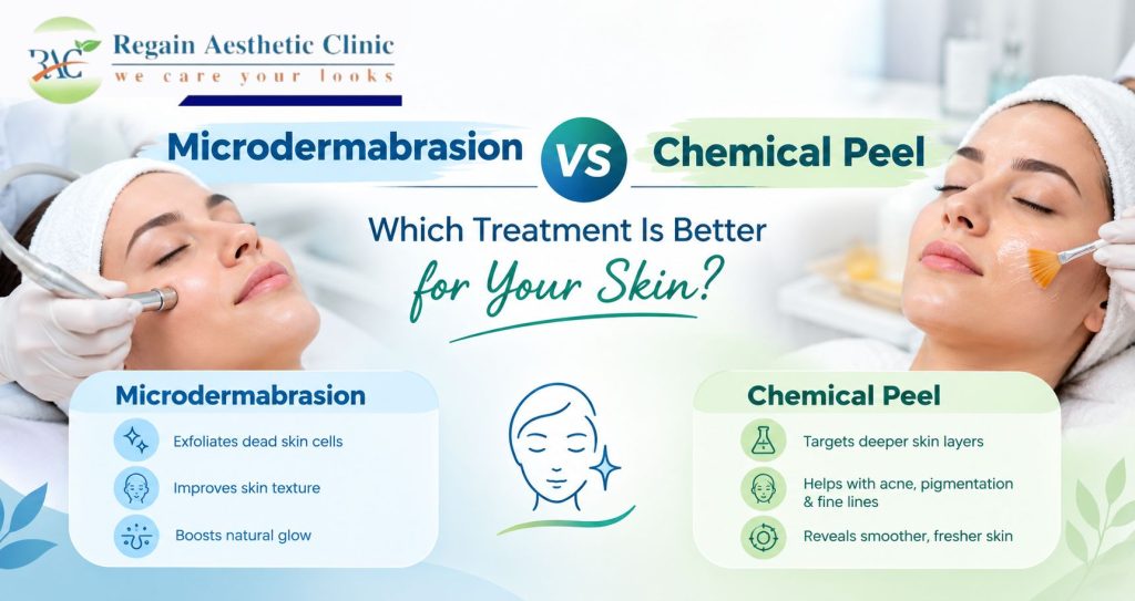 Microdermabrasion vs Chemical Peel